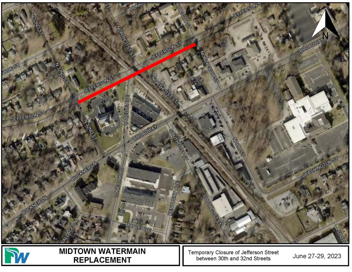 Jefferson Street map